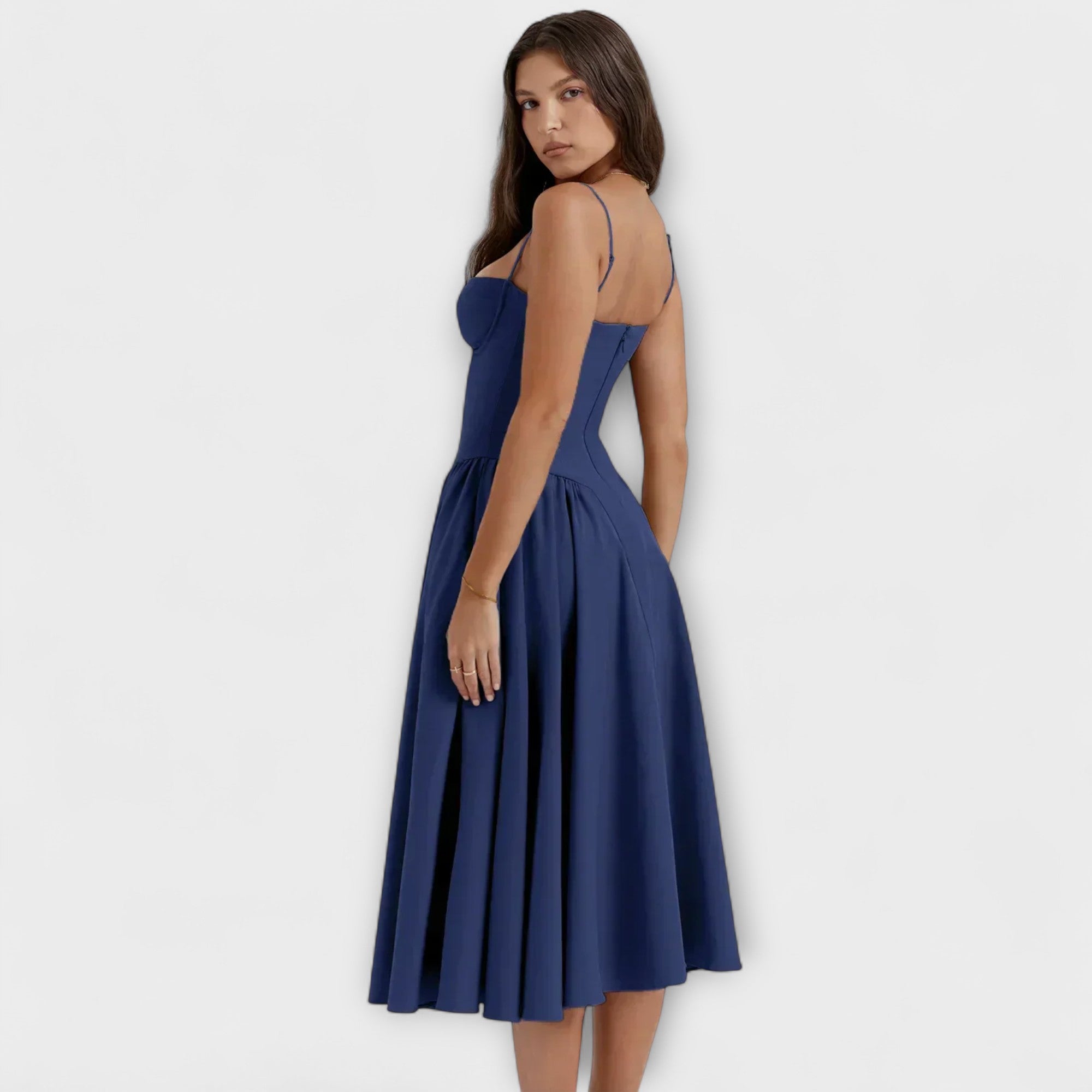 Rosalie - Raffiniertes ärmelloses Korsettkleid