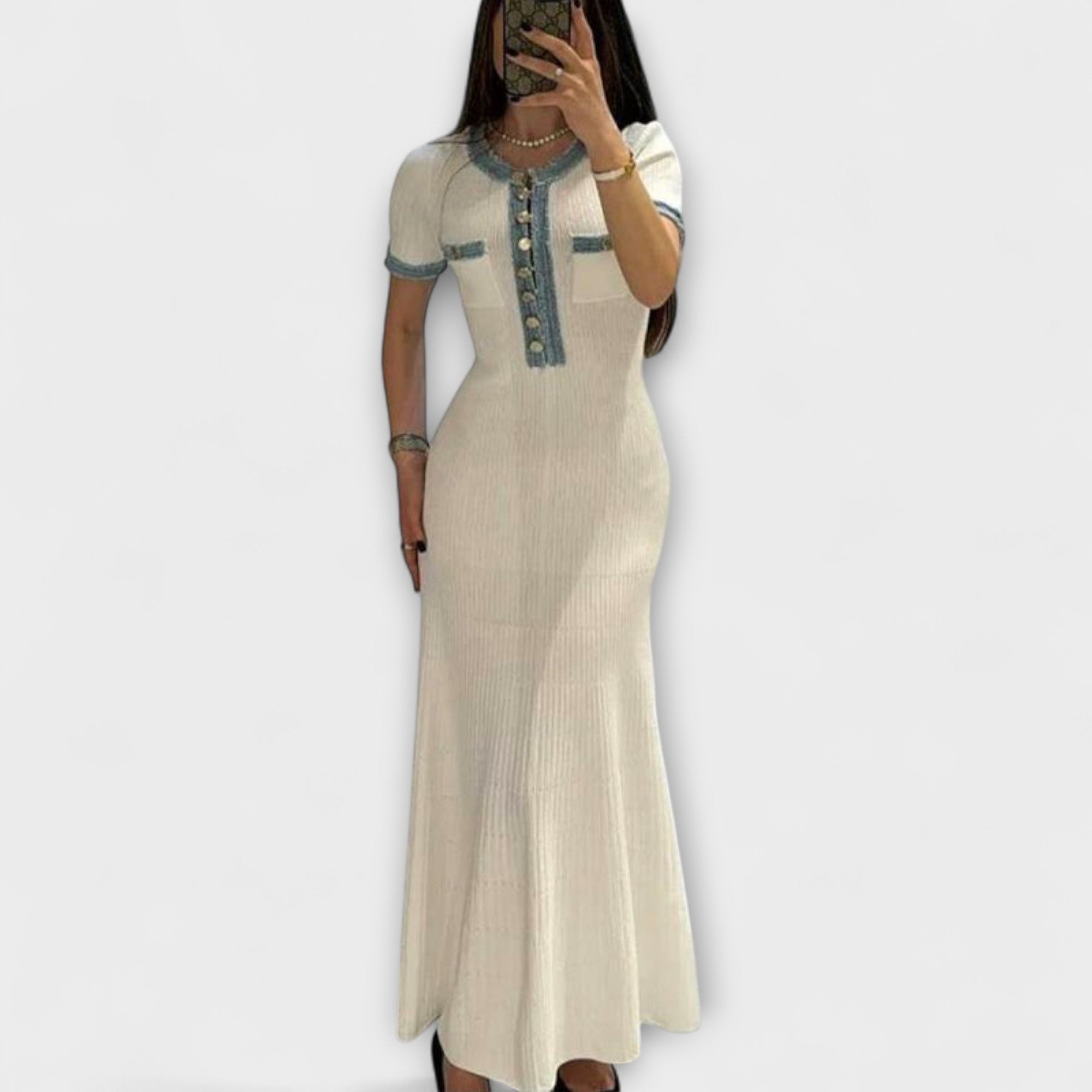 Alecia - Strukturiertes Maxikleid