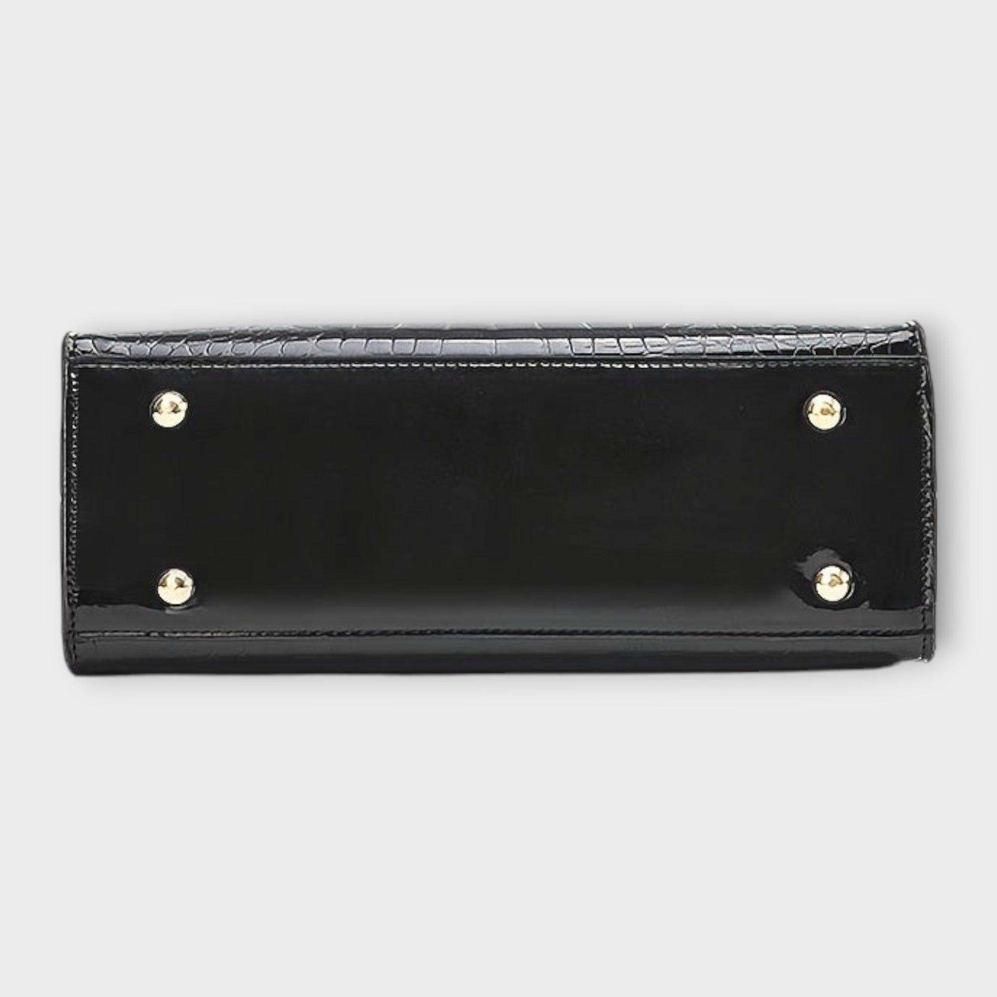 Aurellia. - Glänzende Krokodilledermuster-Handtasche