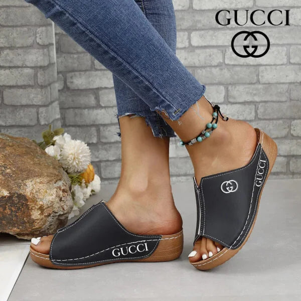 ᏀՍCCCCI – Luxus Damen Sandalen mit ikonischem Logo