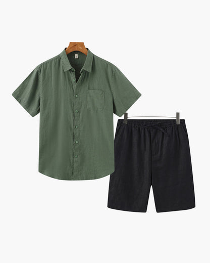 Altes Geld Leinen Kombi (Shorts)