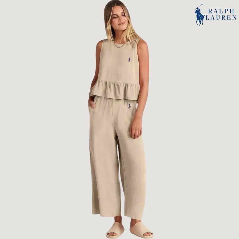 Ꮢalph Ꮮаᴜгеn Rüschenset aus zwei Teilen + Gratis Sonnenhut – Kaufe 1, bekomme 2