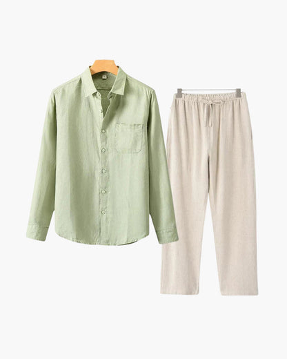 Altes Geld Leinen Kombi (Langarmshirt)