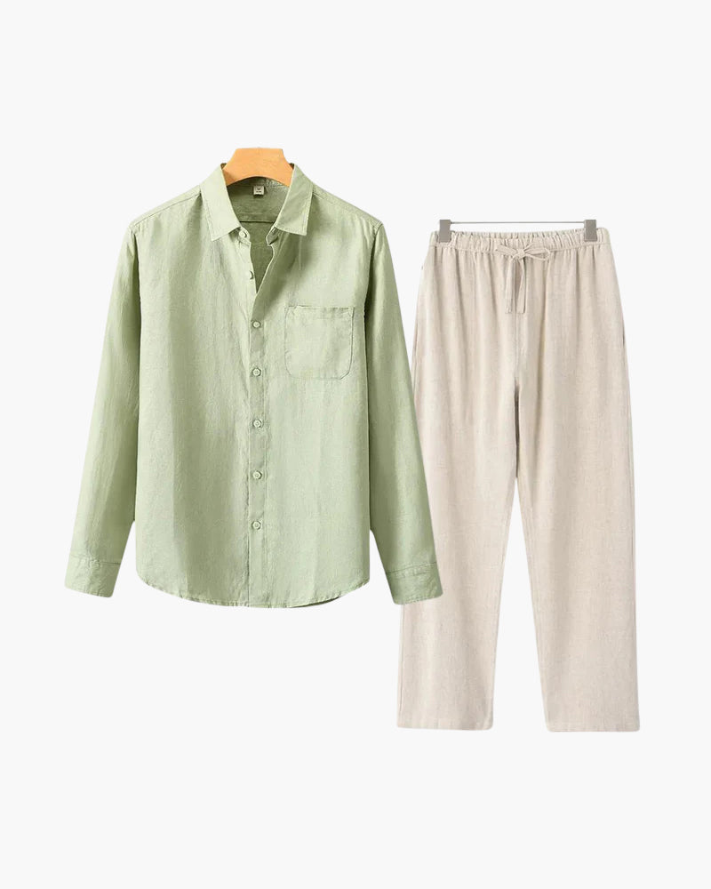 Altes Geld Leinen Kombi (Langarmshirt)