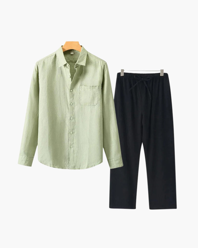 Altes Geld Leinen Kombi (Langarmshirt)