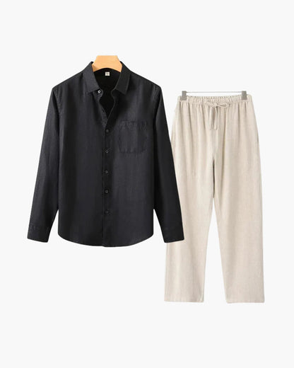 Altes Geld Leinen Combo (Langarmshirt)