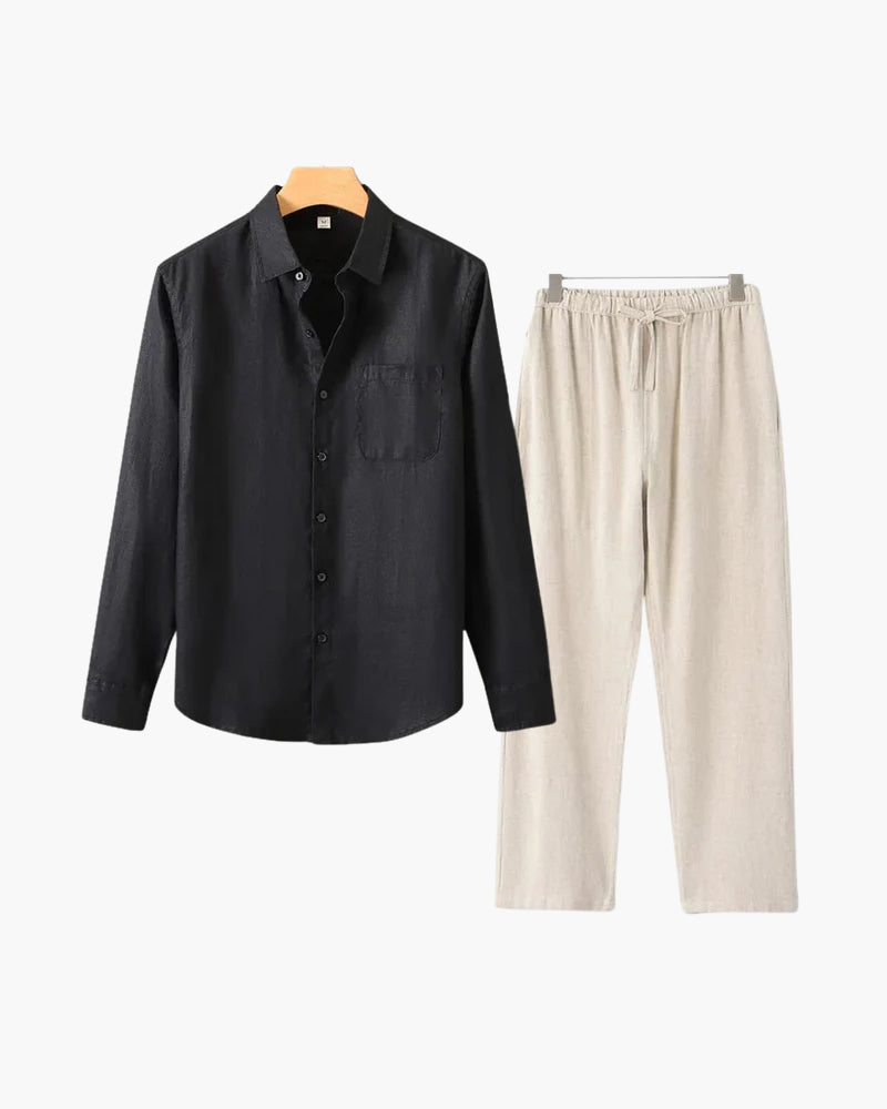 Altes Geld Leinen Kombi (Langarmshirt)