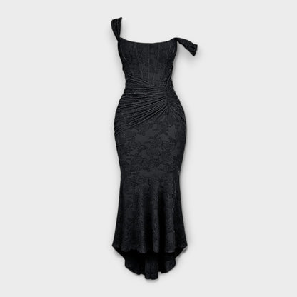 Renske - Langes Kleid mit elegantem und raffiniertem Korsett