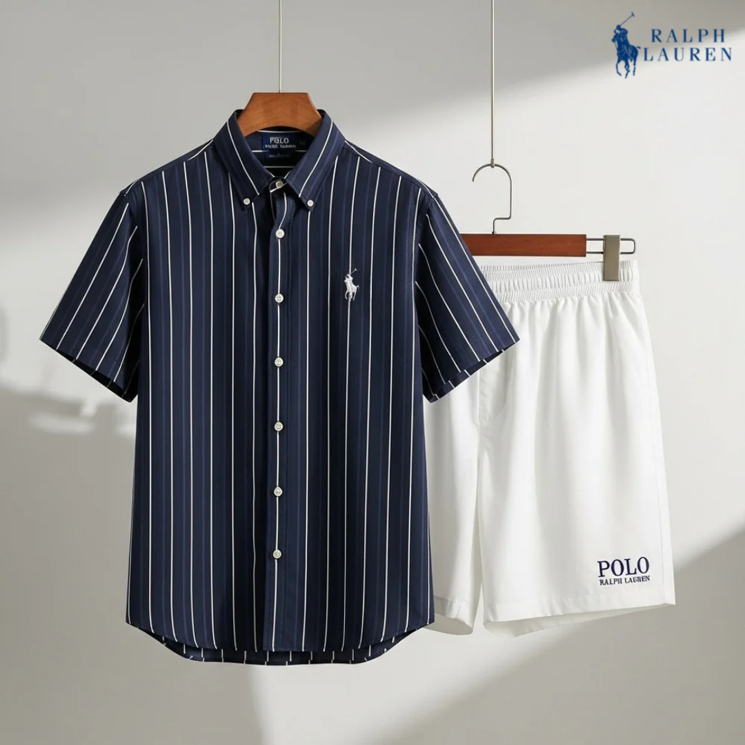Ꮢalph Ꮮаᴜгеn Klassisches Sommer Set – Shirt & Shorts