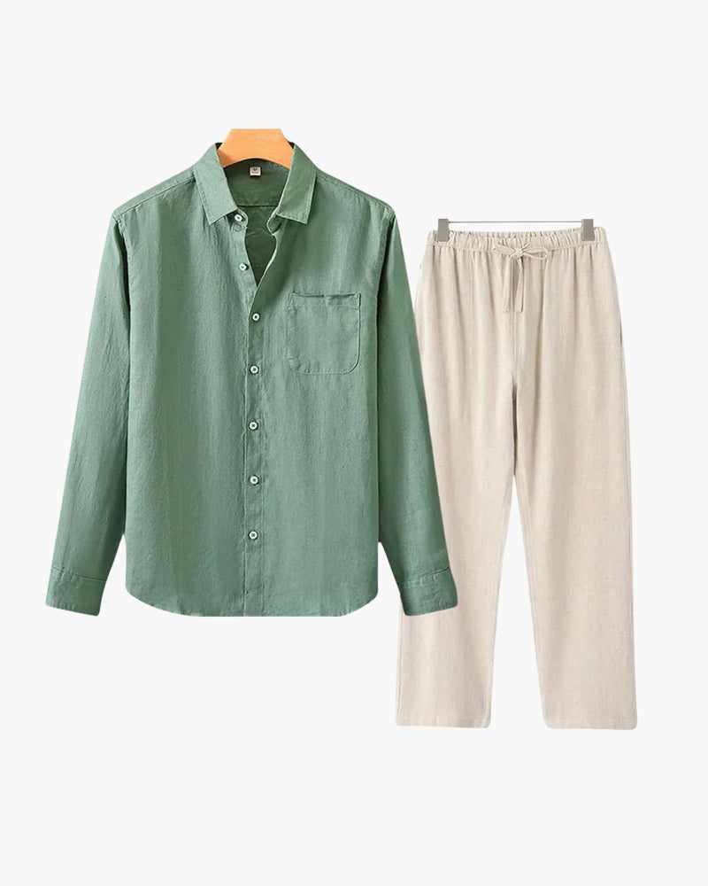 Altes Geld Leinen Kombi (Langarmshirt)