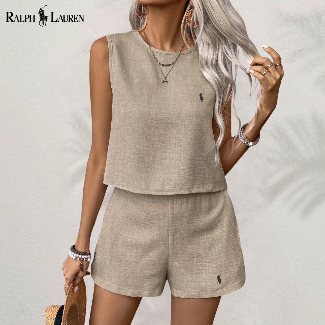 [Buy 1 Get 2] Leinen Serenity Komplettset aus zwei Teilen von Ꮢalph Ꮮаᴜгеn + Gratis Ꮢalph Ꮮаᴜгеn Sonnenhut