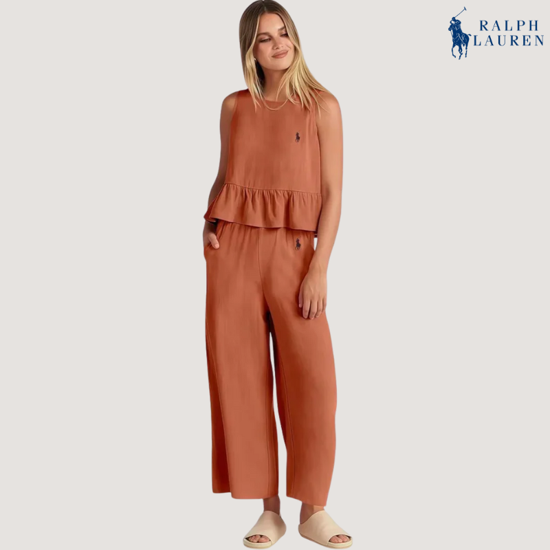 Ꮢalph Ꮮаᴜгеn Rüschenset aus zwei Teilen + Gratis Sonnenhut – Kaufe 1, bekomme 2