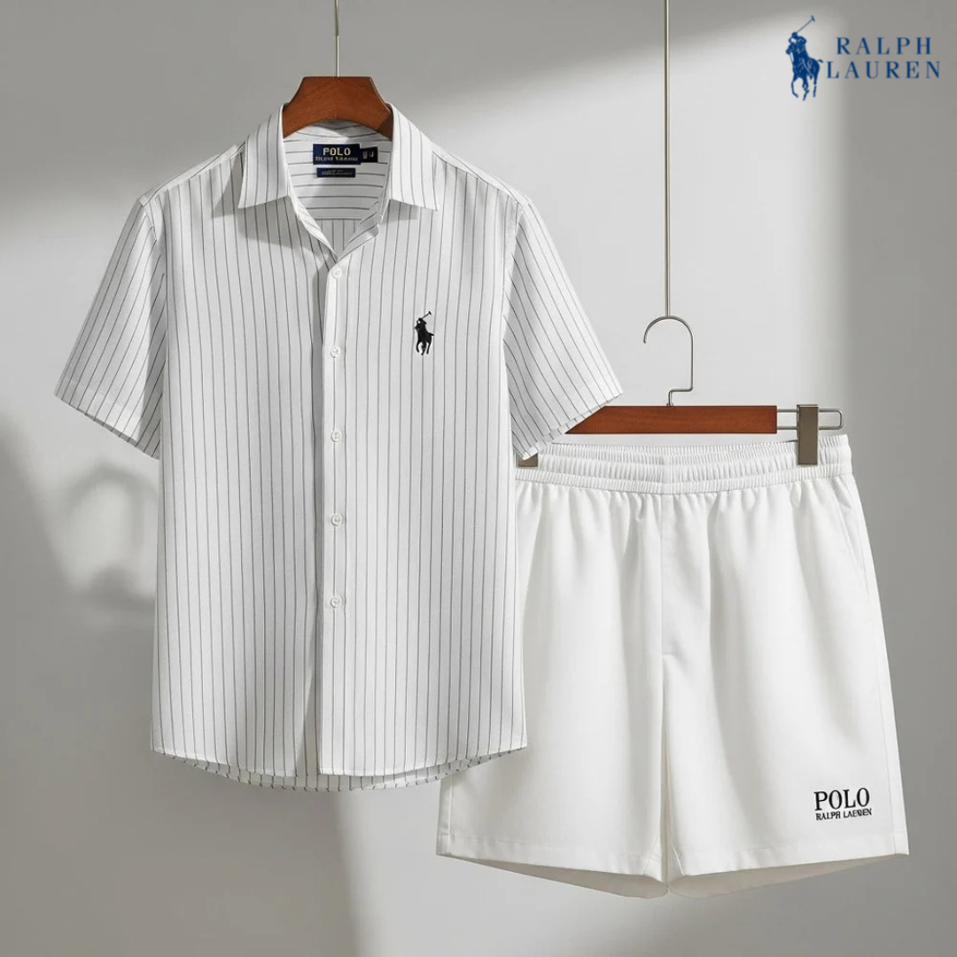 Ꮢalph Ꮮаᴜгеn Klassisches Sommer Set – Shirt & Shorts