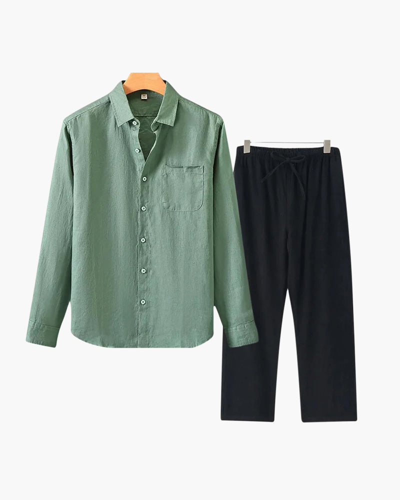 Altes Geld Leinen Kombi (Langarmshirt)