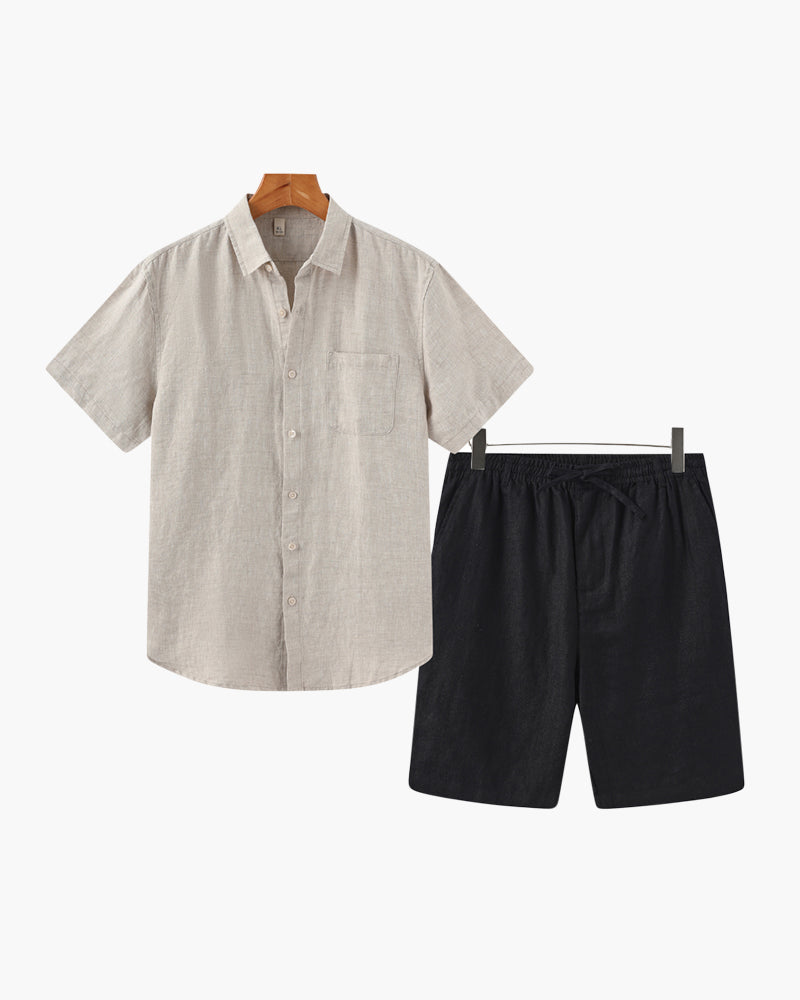 Altes Geld Leinen Kombi (Shorts)