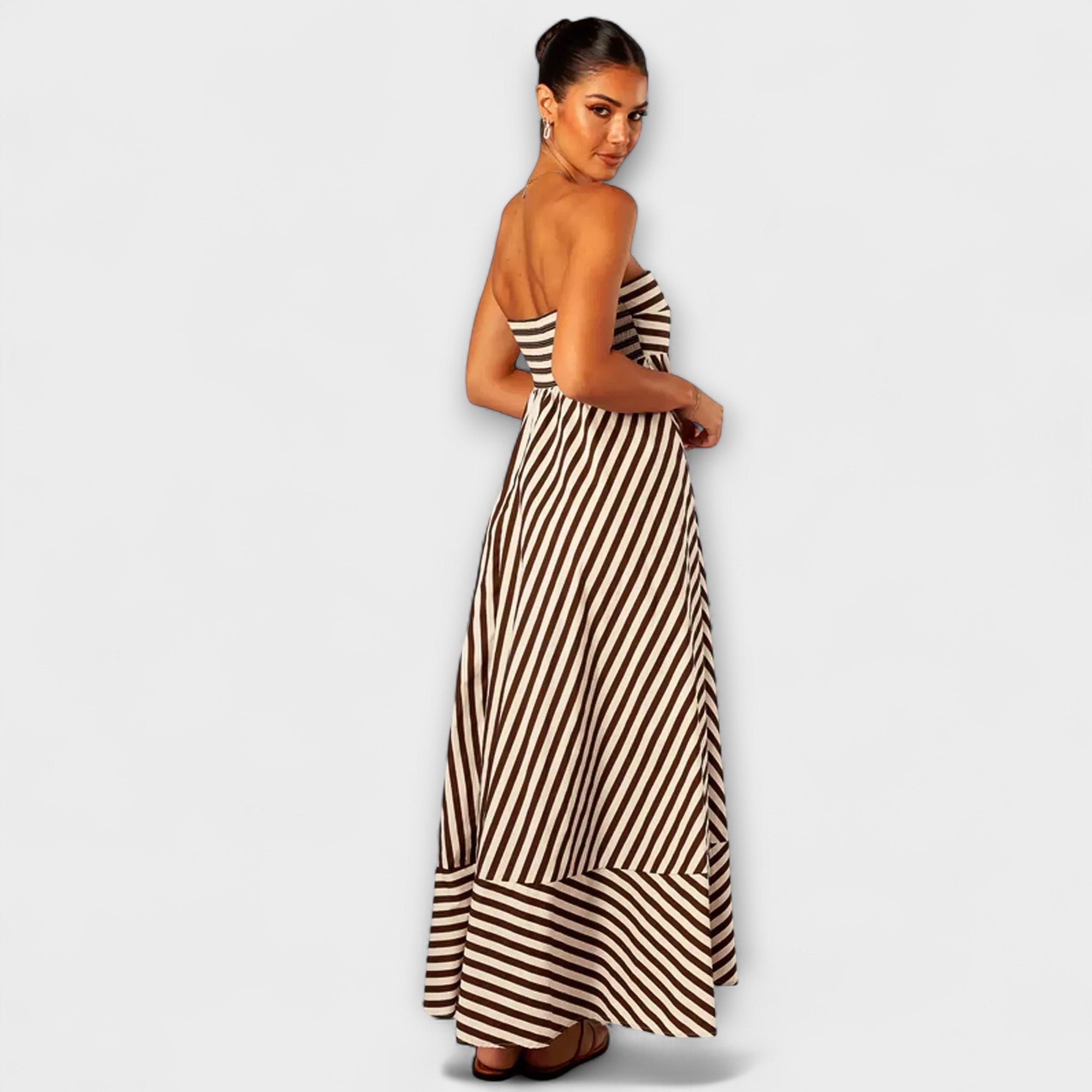 Nachtschwärmer Charme Rüschenshirt Maxikleid