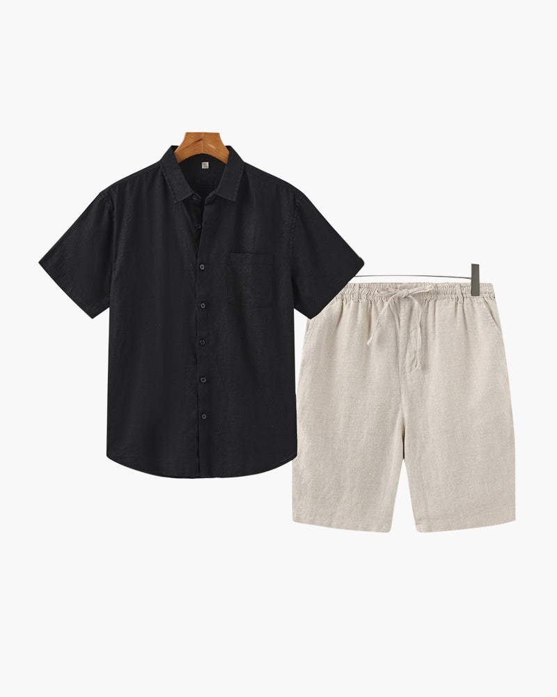 Altes Geld Leinen Kombi (Shorts)
