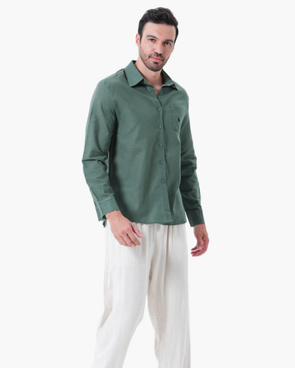 R. Ꮮаᴜгеn Leinenkombination (Langarmshirt)