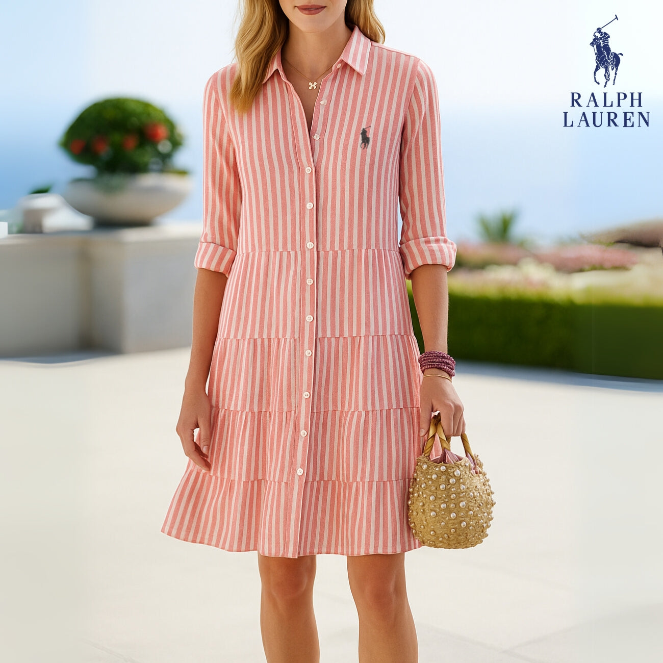 Gestreiftes Hemdkleid von R. Lauren – Mühelose Sommer-Eleganz