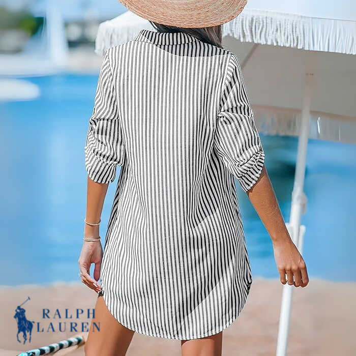 Ꮢalph Ꮮаᴜгеn Klassisches Gestreiftes Hemdkleid