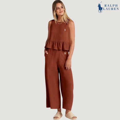 Ꮢalph Ꮮаᴜгеn Rüschenset aus zwei Teilen + Gratis Sonnenhut – Kaufe 1, bekomme 2