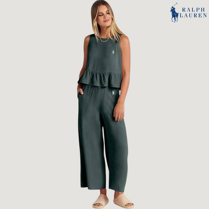 Ꮢalph Ꮮаᴜгеn Rüschenset aus zwei Teilen + Gratis Sonnenhut – Kaufe 1, bekomme 2