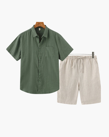 Altes Geld Leinen Kombi (Shorts)