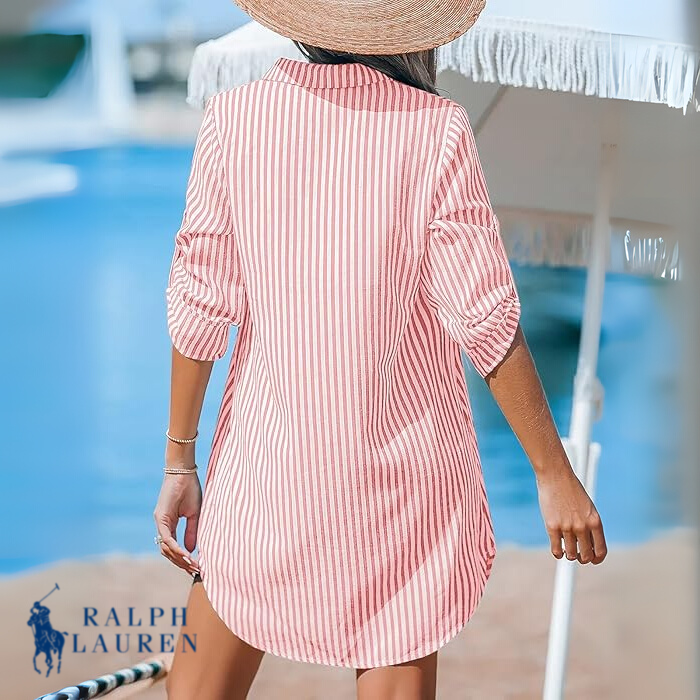 Ꮢalph Ꮮаᴜгеn Klassisches Gestreiftes Hemdkleid