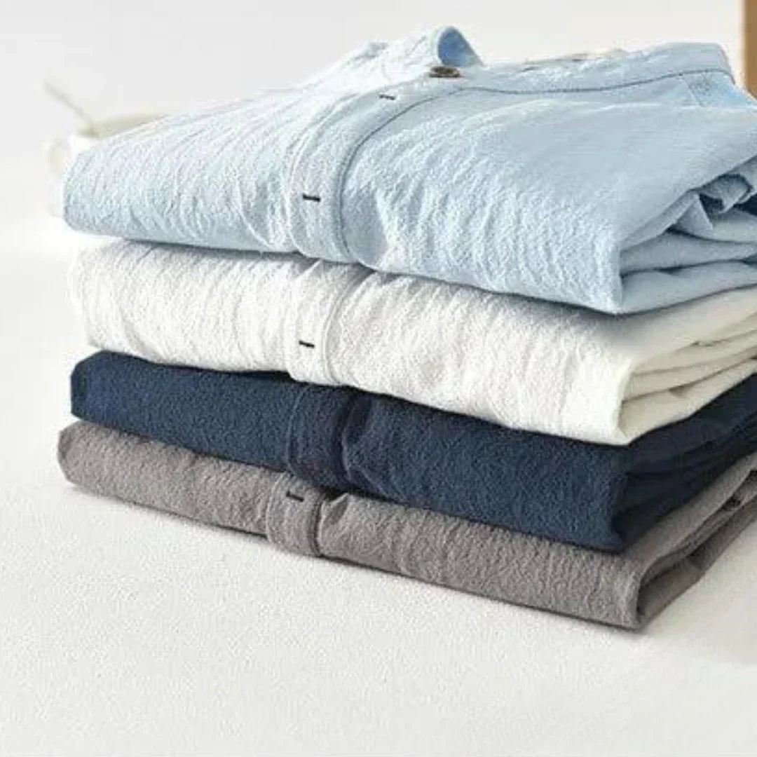Sommer Leinenhemd - 100% Premium Leinen