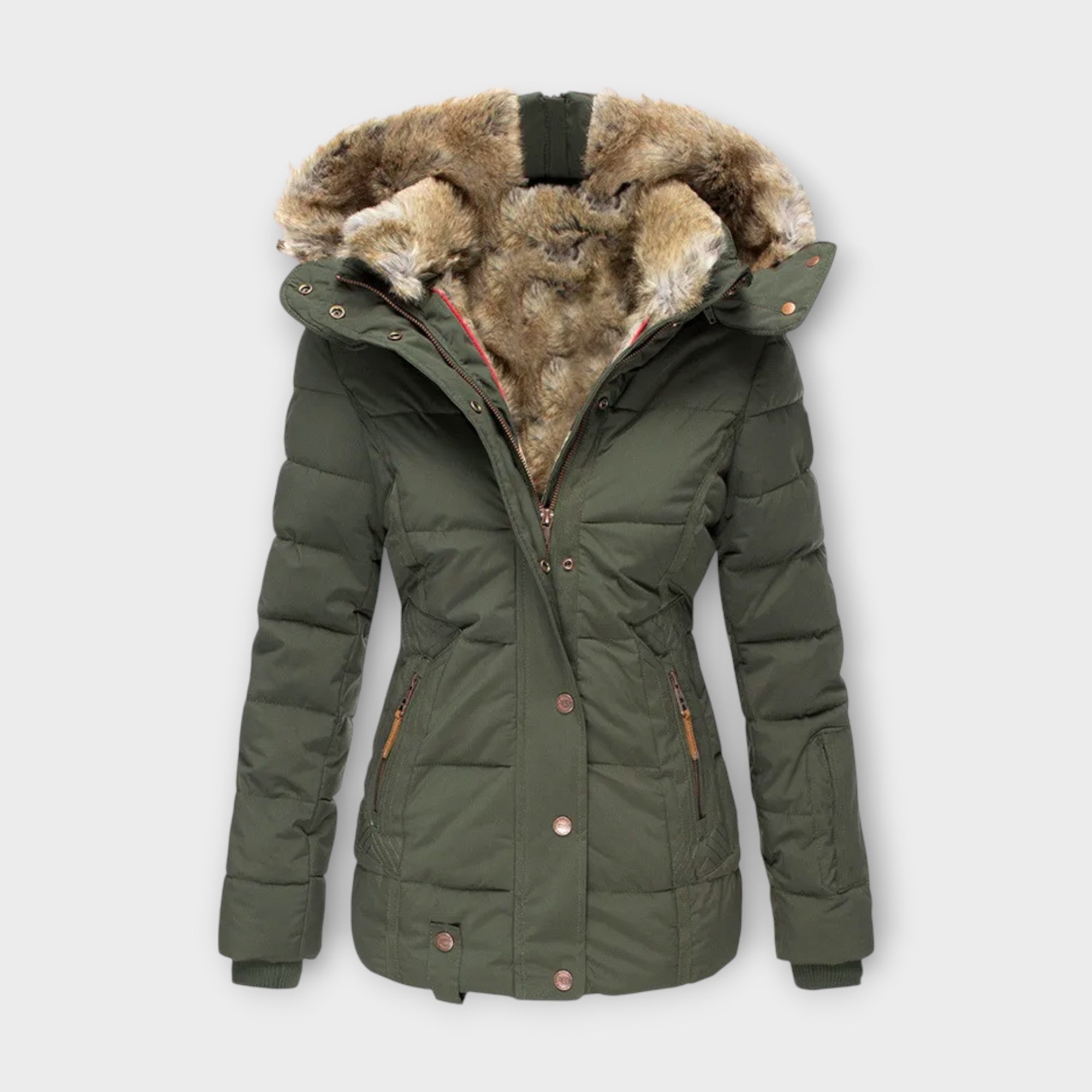 Emine - Gemütliche mit Fell gefütterte Jacke