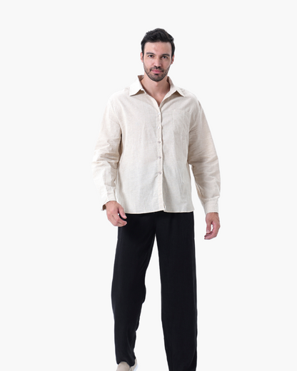 Altes Geld Leinen Kombi (Langarmshirt)