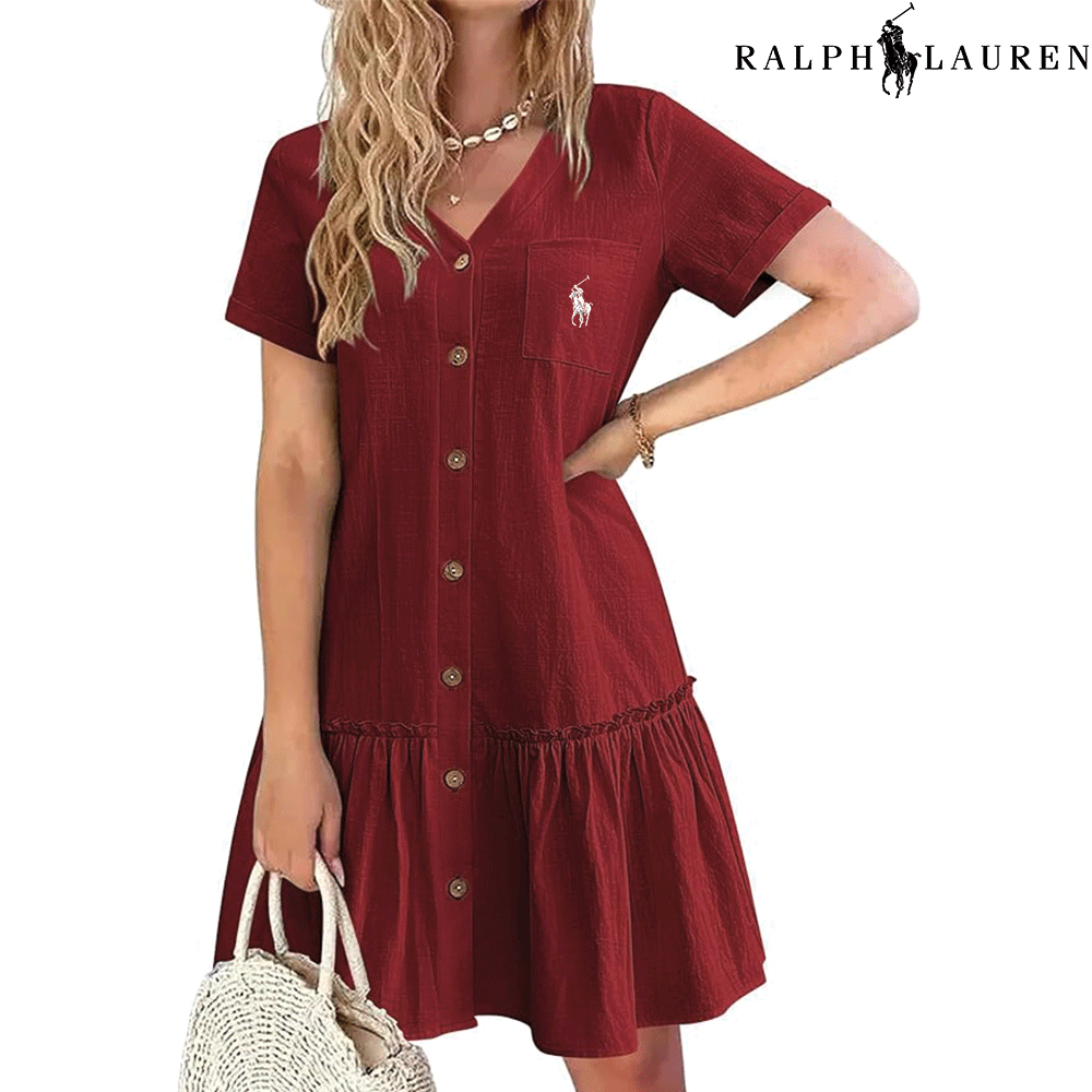 Ꮢalph Ꮮаᴜгеn – Sommerkleid mit Trägern