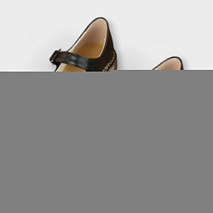 Damen Vintage Mary Jane Schuhe – Klassische Lederschuhe mit Riemen und Komfortsohle