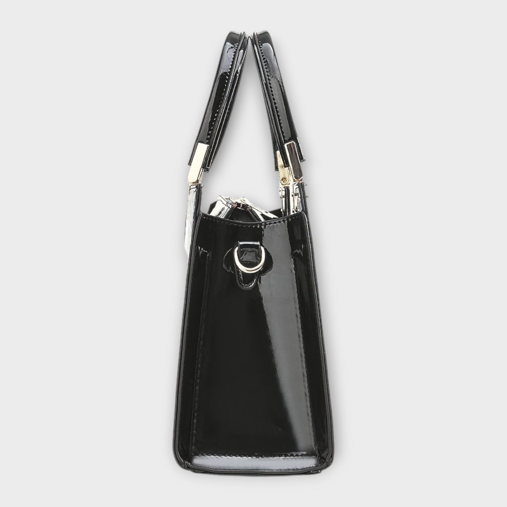Aurellia. -  Glänzende Krokodilledermuster-Handtasche