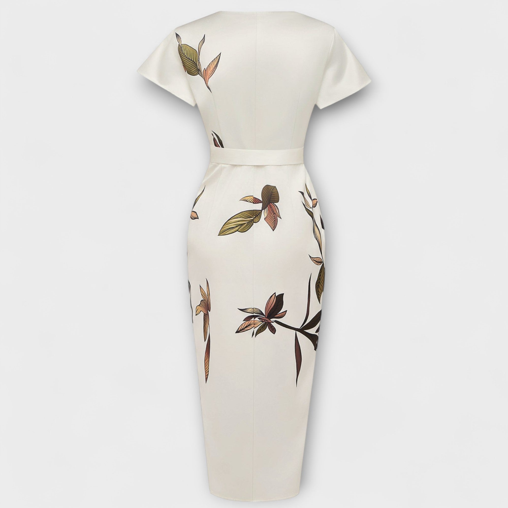 Satin Wickelkleid
